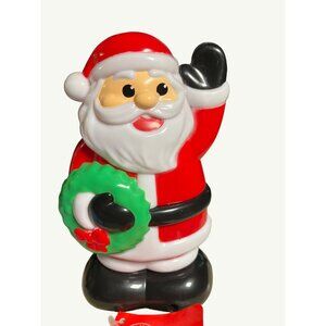 Christmas House Light & Sound Plastic Santa Decoration